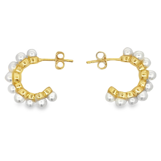 Pearl Hoops