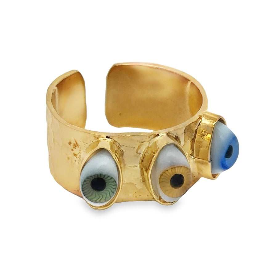 Triple Eyes Ring